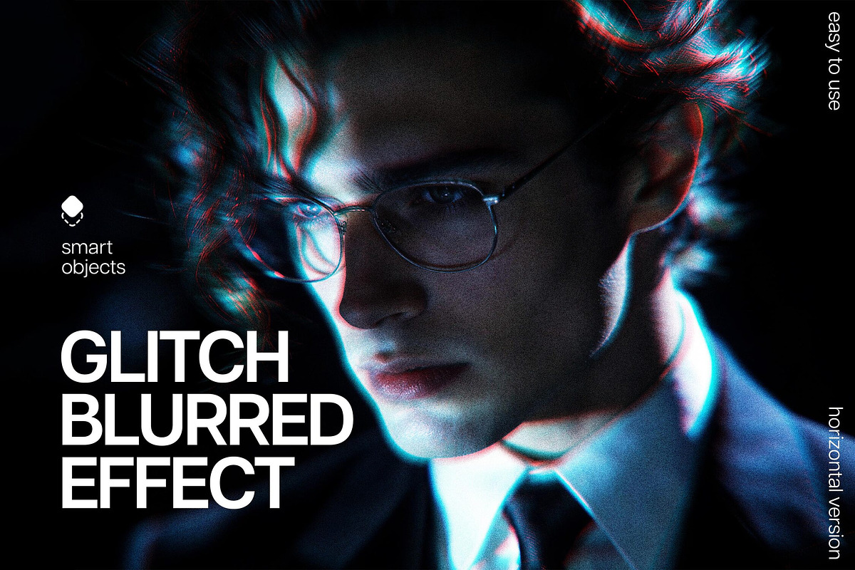 Glitch Blurred Photo Effect, a Layer Style Add-On by Design Squad (Photo 1 of 3)