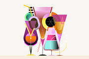 Assorted Colored Cocktails, an Object Graphic by danjazzia (Thumbnail 2 of 4)