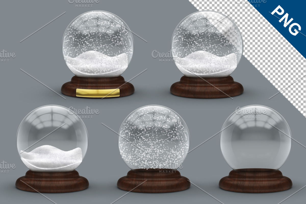 Snow Globe Mockup, a Product Mockup by Digitalphaser (Photo 4 of 6)