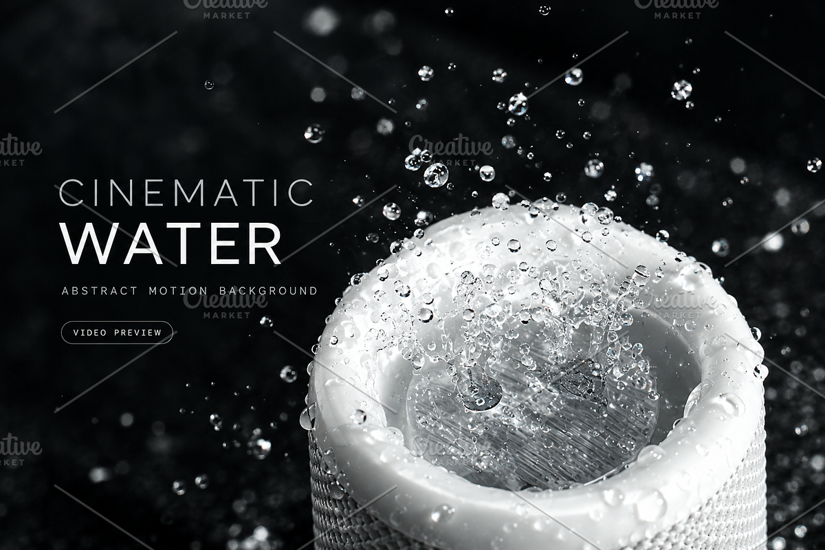 Waterproof Speaker Splash Video, a Social Media Template by ETARA by Mea Hau (Photo 1 of 3)