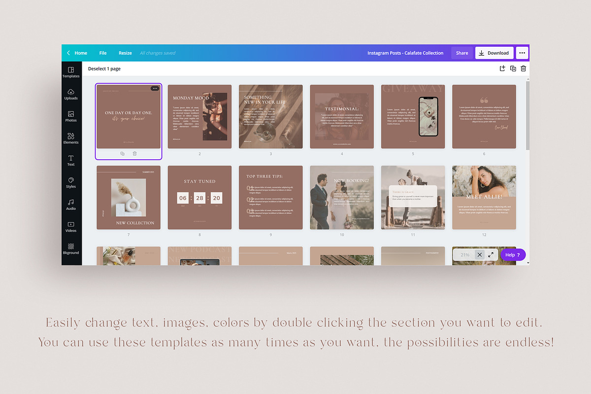 140 Social Media CANVA Template Pack, a Social Media Template by Gebers Marketing & Design (Photo 2 of 10)