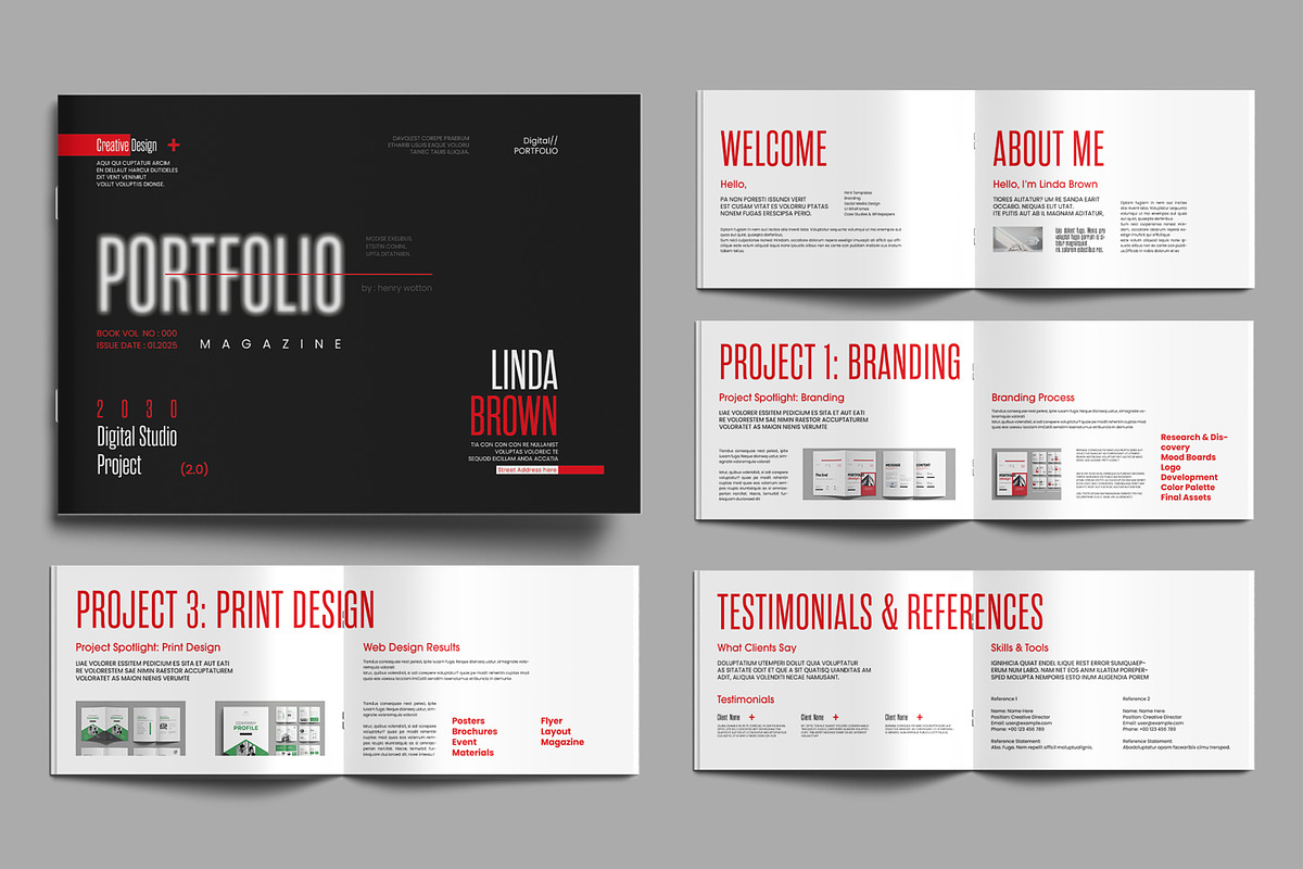 Landscape Portfolio Brochure Layout