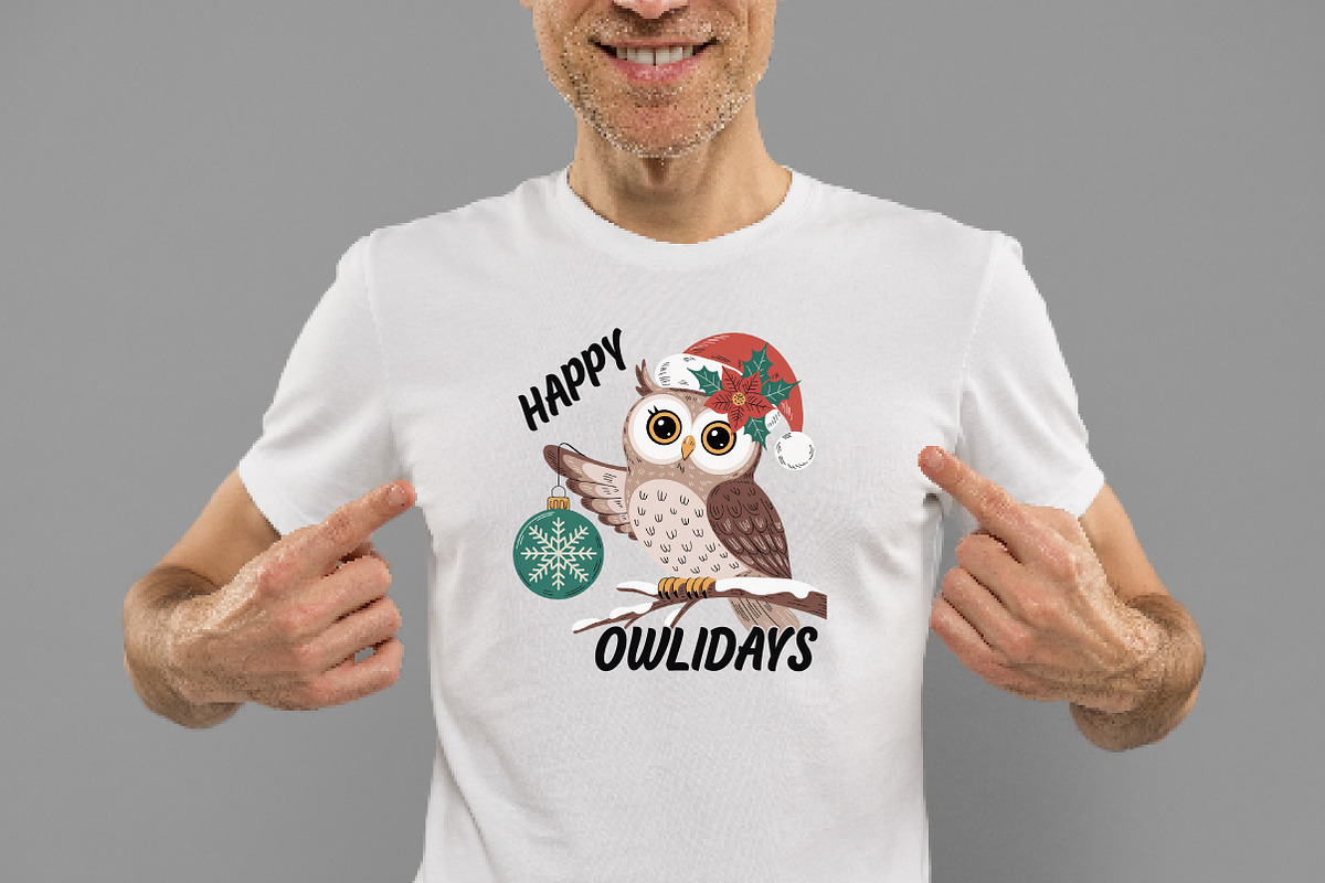 Owlidays Funny Christmas Sublimation, an Illustration by Daily.Designs (Photo 2 of 5)