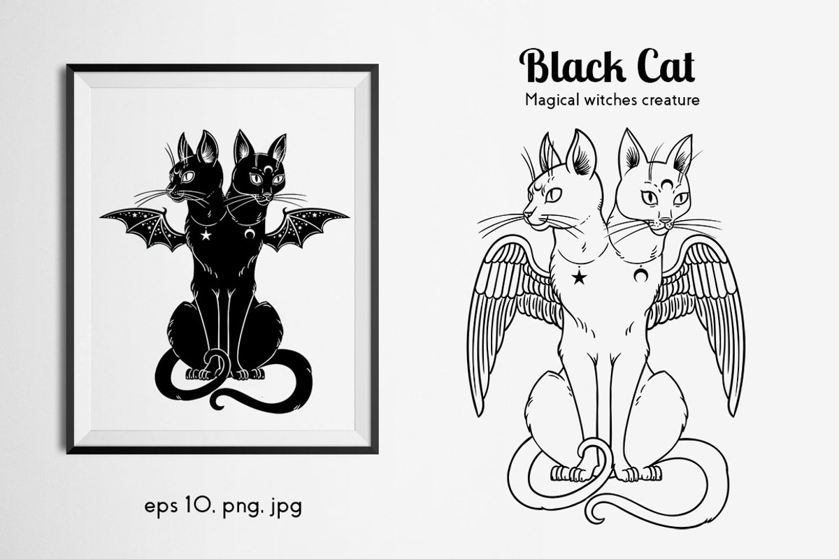 Mystical Black Cat, an Object Graphic by Anastasia (Photo 2 of 15)