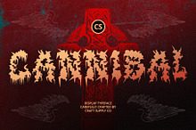 CS Cannibal – Black Metal Font