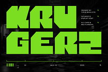 Krugerz - Futuristic Bold Sans