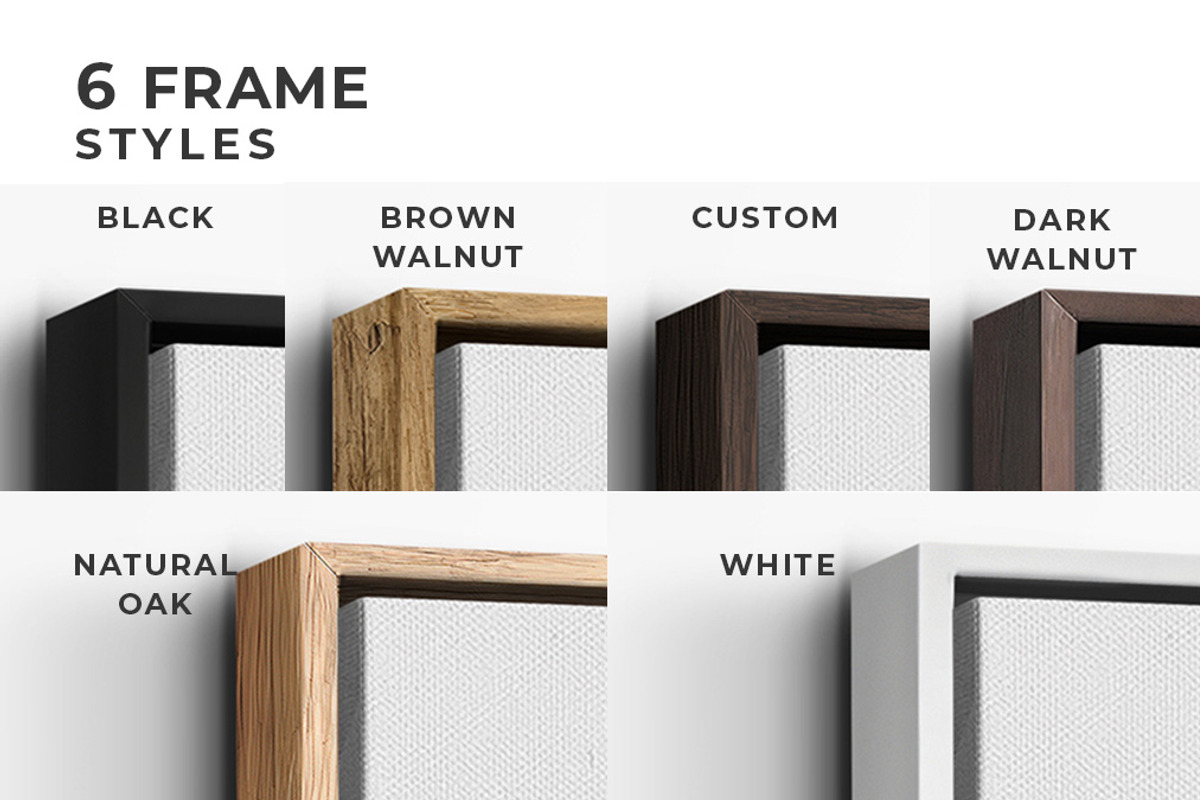 Floater Frame Canvas Mockup R-1x2, a Merchandise Mockup by Mockups by Carlos Viloria (Photo 3 of 6)