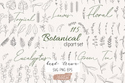 Organic shapes, drawn floral forms, an Object Graphic by JuDesign (Thumbnail 1 of 11)