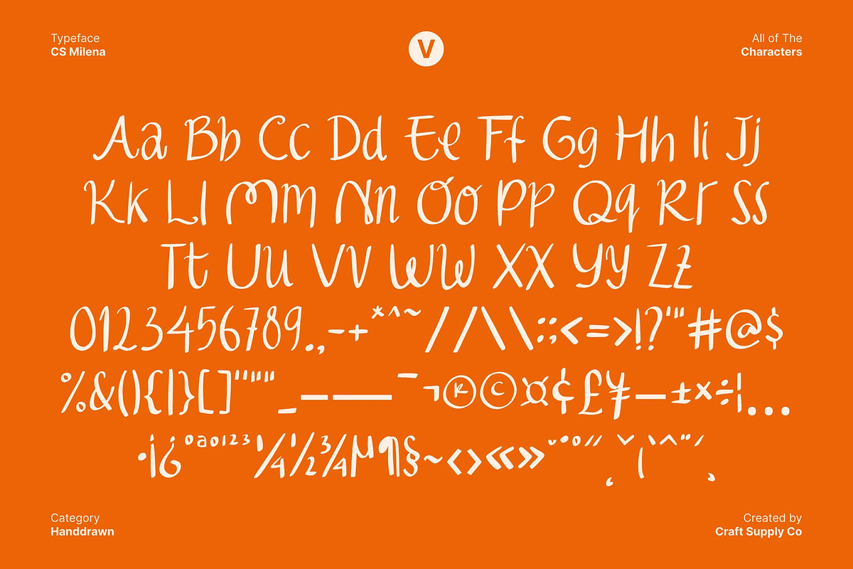 CS Milena – Handwritten Font, a Handwritten Font by Craft Supply Co. (Photo 8 of 8)