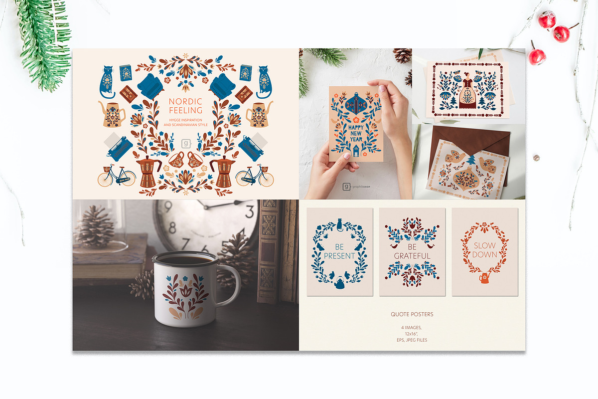 Scandinavian Christmas Bundle, an Animal Illustration by Chus Moreno Studio (Photo 4 of 15)