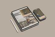 ipad Pro and iphone 16 Mockup, an iPad Mockup by Bangdastudio (Thumbnail 10 of 11)