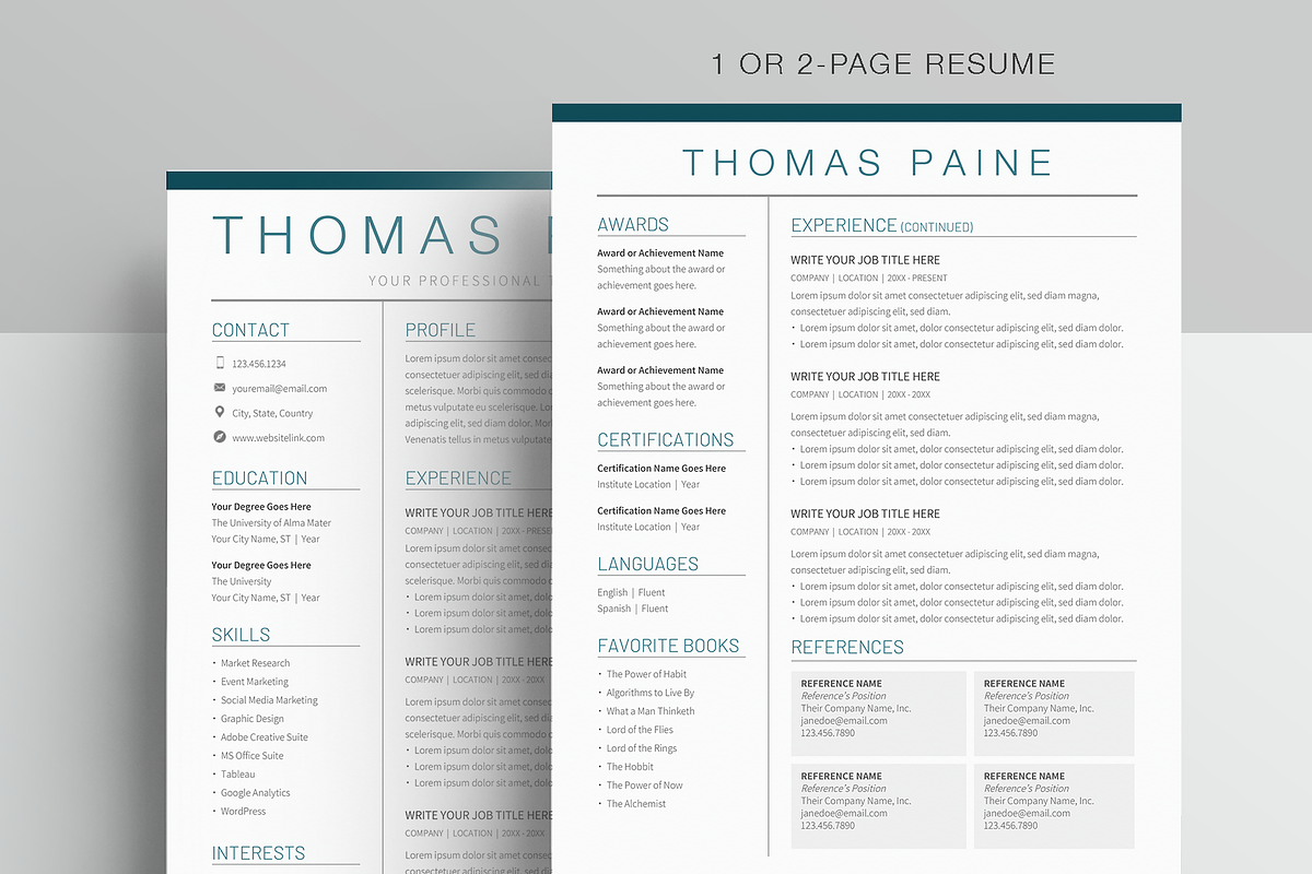 Google Docs Resume Template, a Resume Template by MioDocs (Photo 2 of 7)