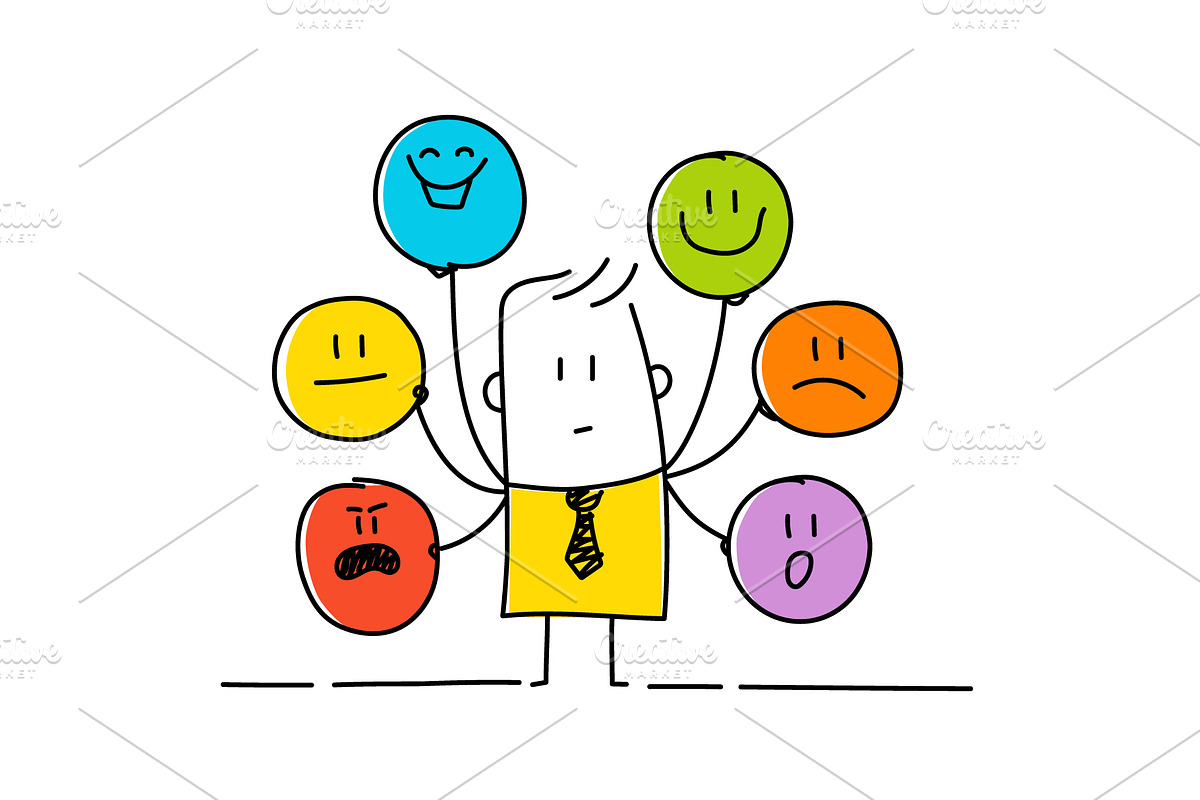 Stick Figures - Smiley, a Person Illustration by Anna Semenchenko (Photo 2 of 4)