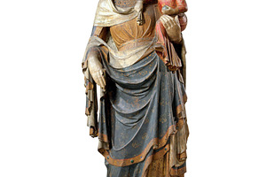 Virgin Mary holding Jesus Christ, an Abstract Photo by BOOCYS