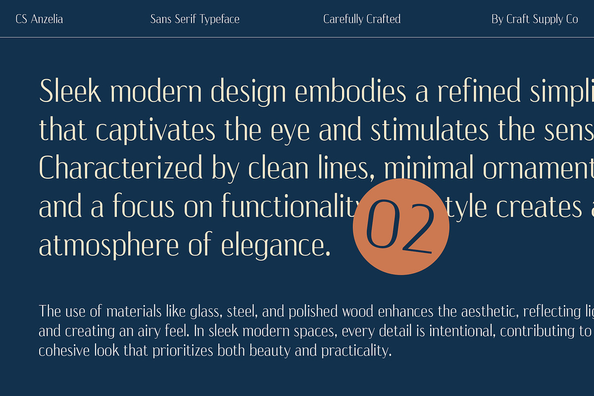CS Anzelia – Modern Font, a Sans Serif Font by Craft Supply Co. (Photo 5 of 8)