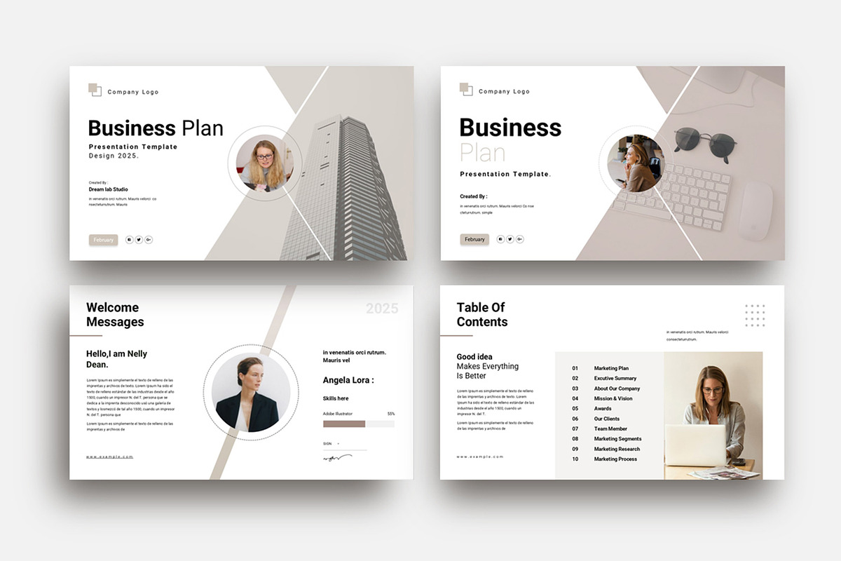 Business Plan Presentation Template, a Presentation Template by Dream-Lab (Photo 2 of 7)