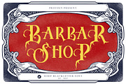 Barbar Shop - serif blackletter, a Blackletter Font by WAP (Thumbnail 1 of 7)