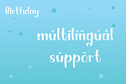 Birthday Quirky Playful Display Font, a Font by TrimStudio (Thumbnail 8 of 9)