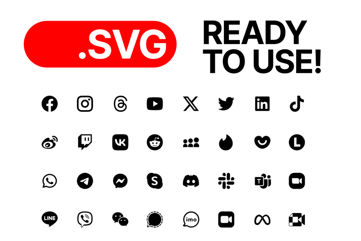SVG Social Media Icons Vector, an Icon by Design Bits (Photo 3 of 4)