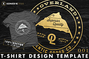 T-Shirt Design Template - 001, an Object Graphic by KENEDIK DESIGN STUDIO (Thumbnail 1 of 7)