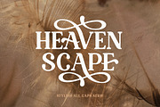 Heaven Scape - Stylish All Caps, a Serif Font by Bale Type (Thumbnail 1 of 10)