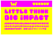 little think big impact, a Font by weknow (Thumbnail 1 of 5)