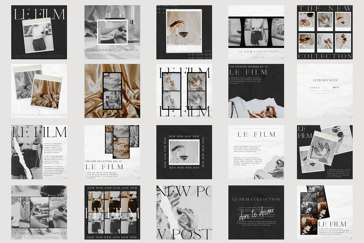 Le Film Social Media Template Bundle, a Social Media Template by Le Maison Bohem (Photo 7 of 11)