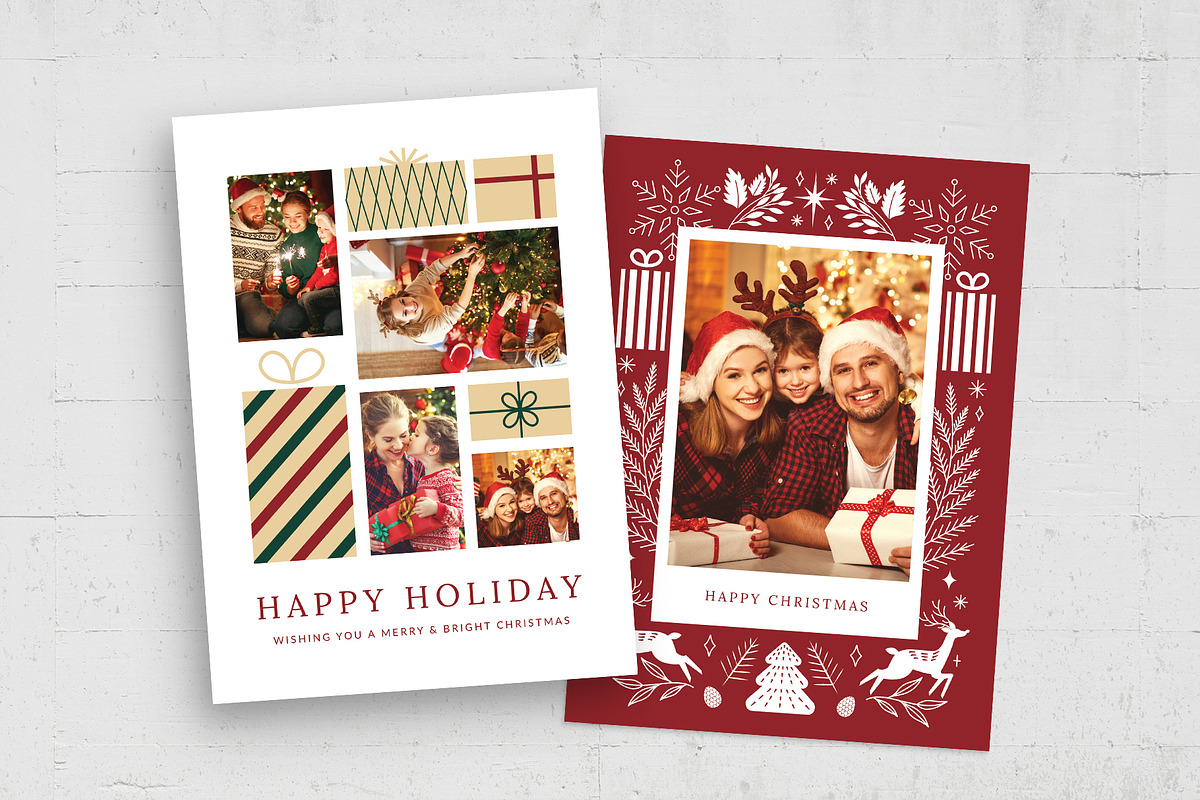 Christmas Greetings Card Template, a Stationery Template by BrandPacks (Photo 2 of 4)