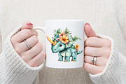 Dinosaur Paradise Clipart PNG, an Illustration by designcity5 (Thumbnail 5 of 5)