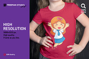 111 Kids T-Shirt Mock-Up Set, a Shirt Mockup by Freeman Studio (Thumbnail 3 of 24)