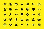 GLYPHS: 35 Retro Symbols, an Object Graphic by pixelbuddha.net (Thumbnail 3 of 5)