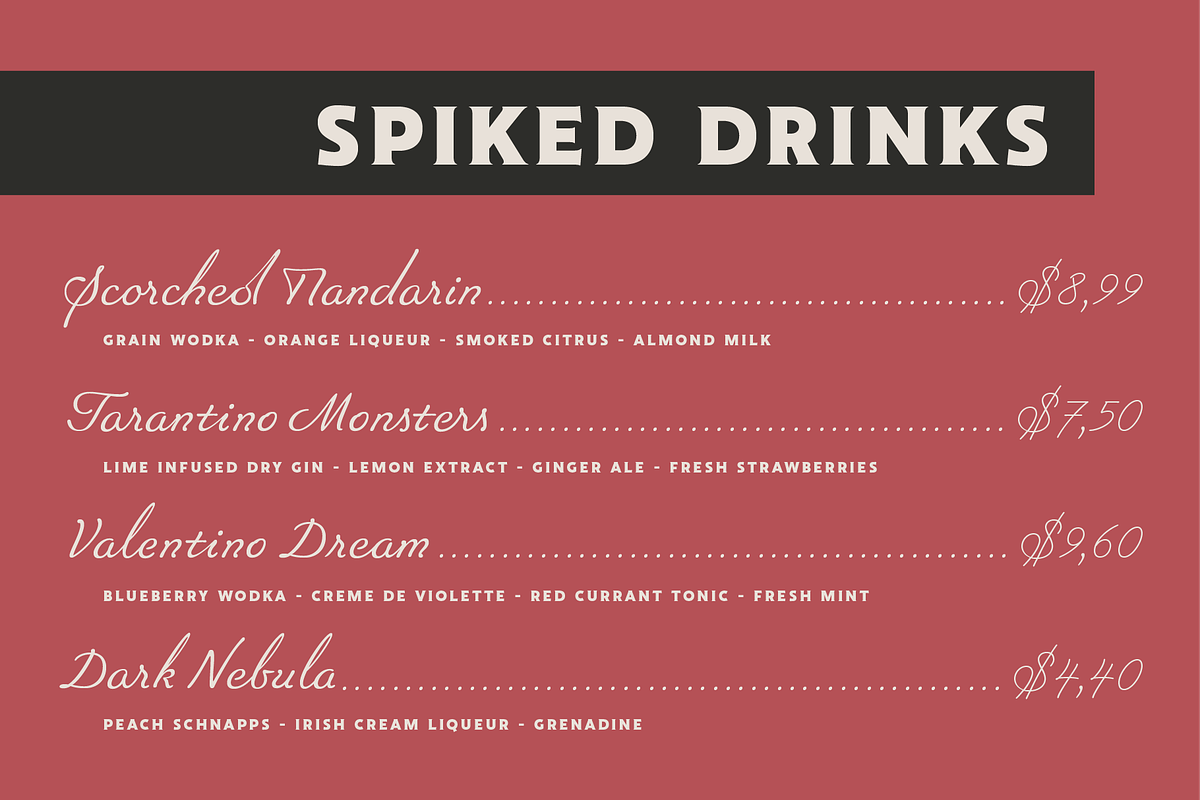 Italix - Script Font Family, a Handwritten Font by Punch (Photo 6 of 10)