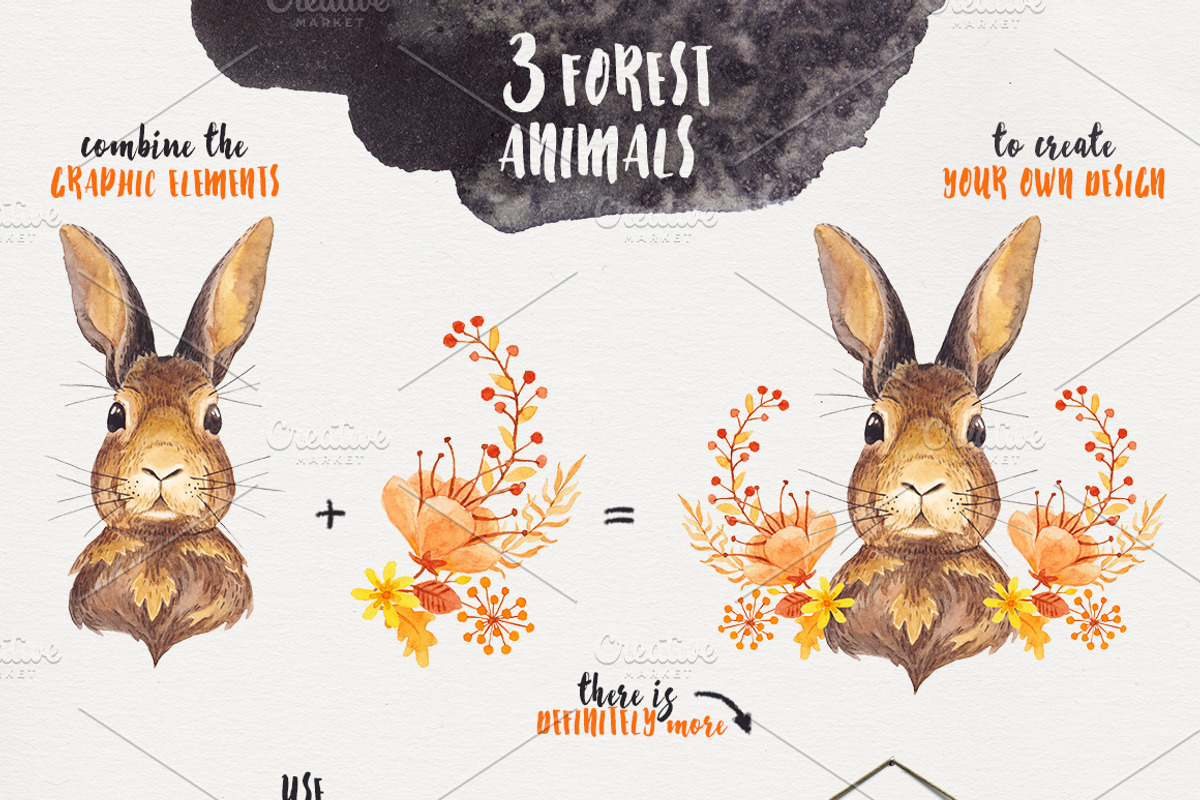 Golden Madness - Floral Pack, an Animal Illustration by Stella's Graphic Supply (Photo 3 of 5)