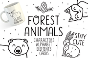 Forest animals for kids, an Animal Illustration by cutelevindesign (Thumbnail 1 of 10)