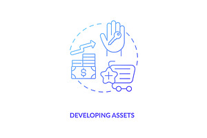 Developing Assets Concept Icon