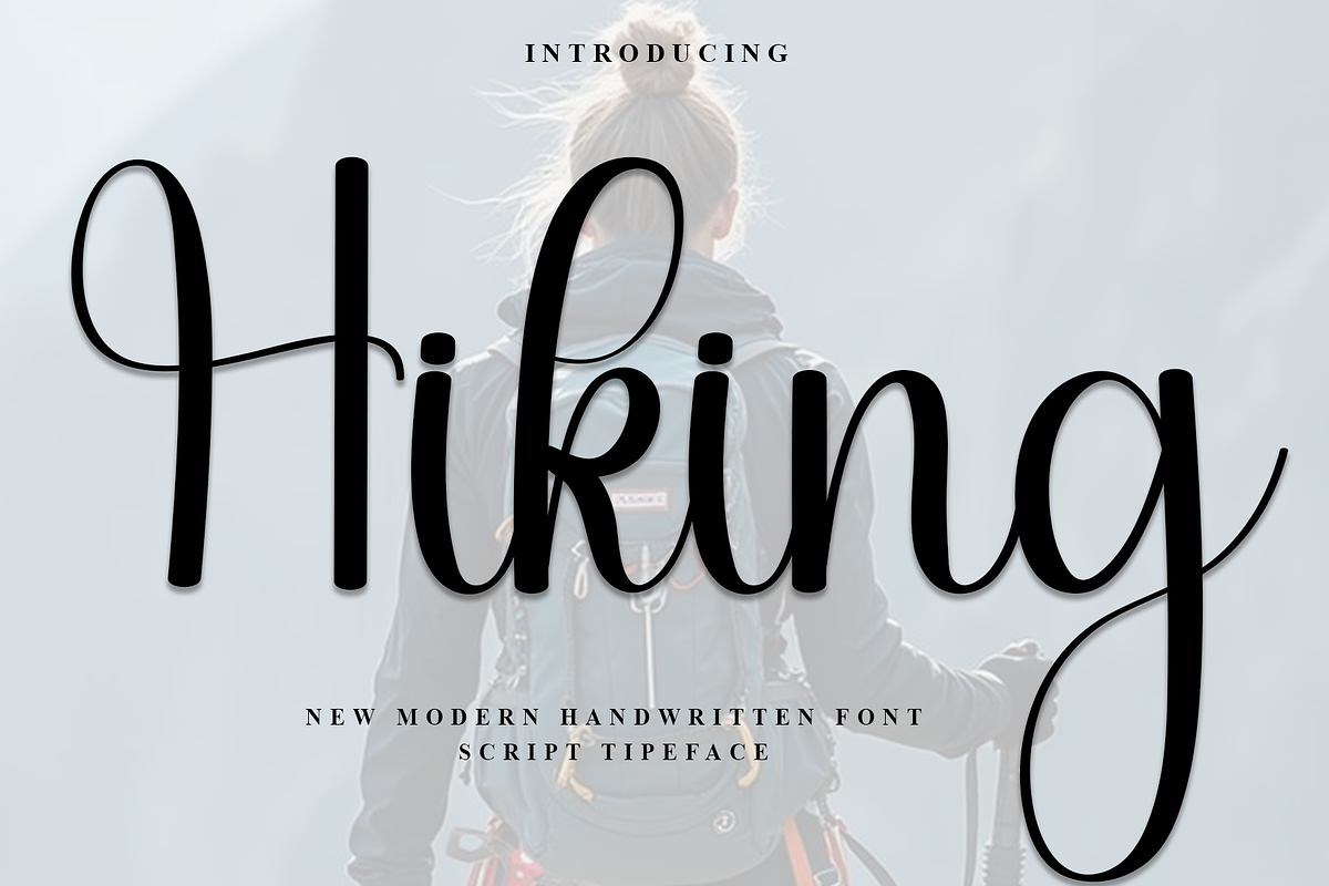 Hiking, a Handwritten Font by FreshTypeINK (Photo 1 of 8)