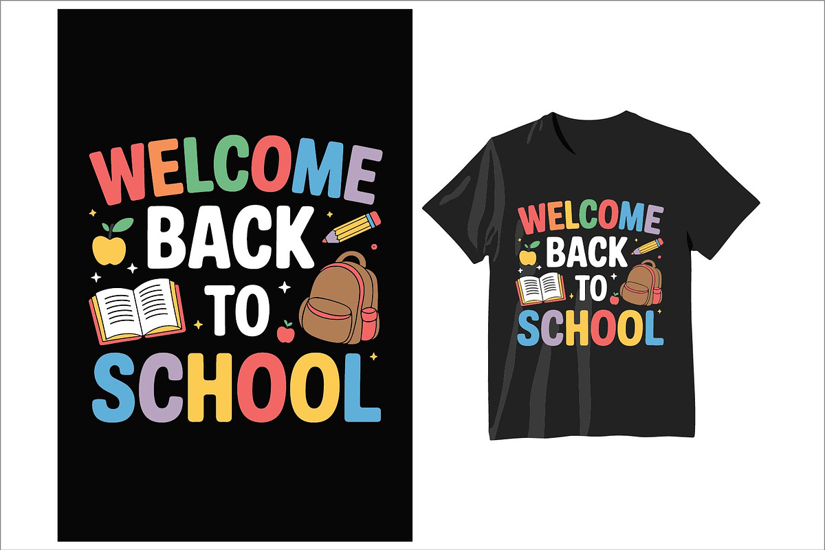 Back to School colorful t-shirt, an Icon by Amazin_art