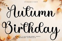 Autumn Birthday
