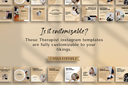 Therapist Instagram Templates, a Marketing Template by Snapybiz (Thumbnail 8 of 10)