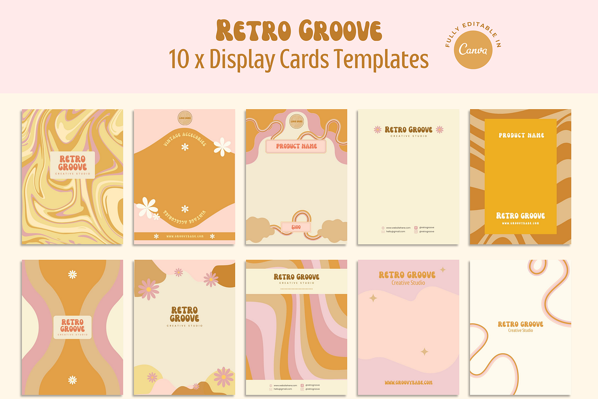 Retro Display Cards Templates, a Card Template by Hell Yeah Designs (Photo 4 of 6)