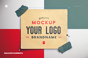 Logo Mockup Card with Tape, a Product Mockup by Custom Scene (Thumbnail 4 of 8)