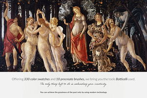 Botticelli's Art Procreate Brushes