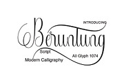 Beruntung, a Script Font by NaldyStudio (Thumbnail 1 of 9)