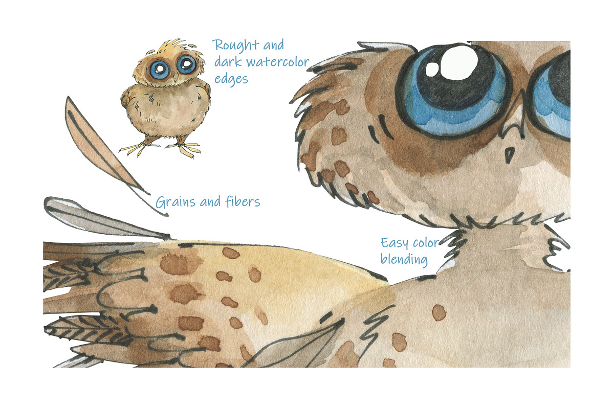 Сute owls. Seamless patterns., a Pattern Graphic by Novikova Lida (Photo 4 of 9)