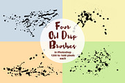 Oil Drip Brushes, a Texture Graphic by CreativeFetch (Thumbnail 1 of 2)