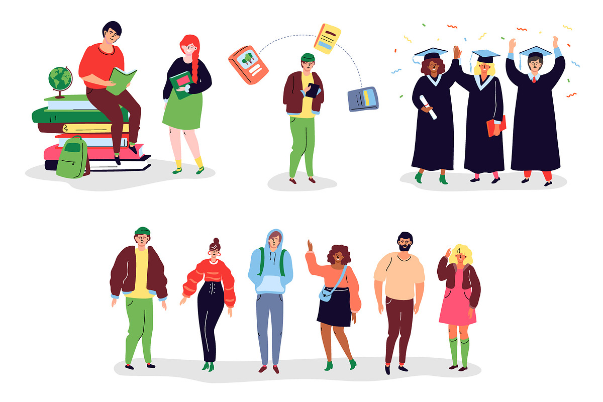 Human - Campus Life Illustrations, a Templates & Theme by Boyko Pictures (Photo 9 of 13)