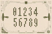 Mono Circuit - Condensed Pixel Font, a Sans Serif Font by HipFonts (Thumbnail 2 of 8)