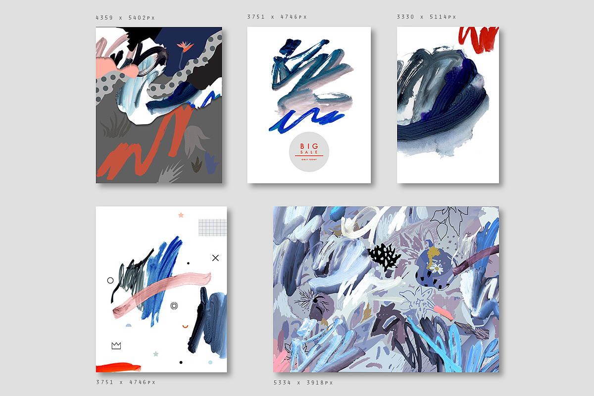 Mixture graphic set, a Texture Graphic by Lera Efremova (Photo 4 of 8)