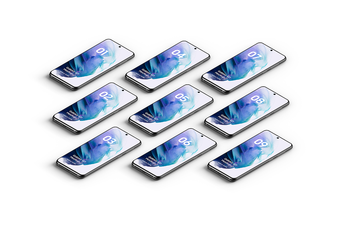 Galaxy S21 - 20 Mockups Scenes, an Android Mockup by Asylab (Photo 27 of 40)