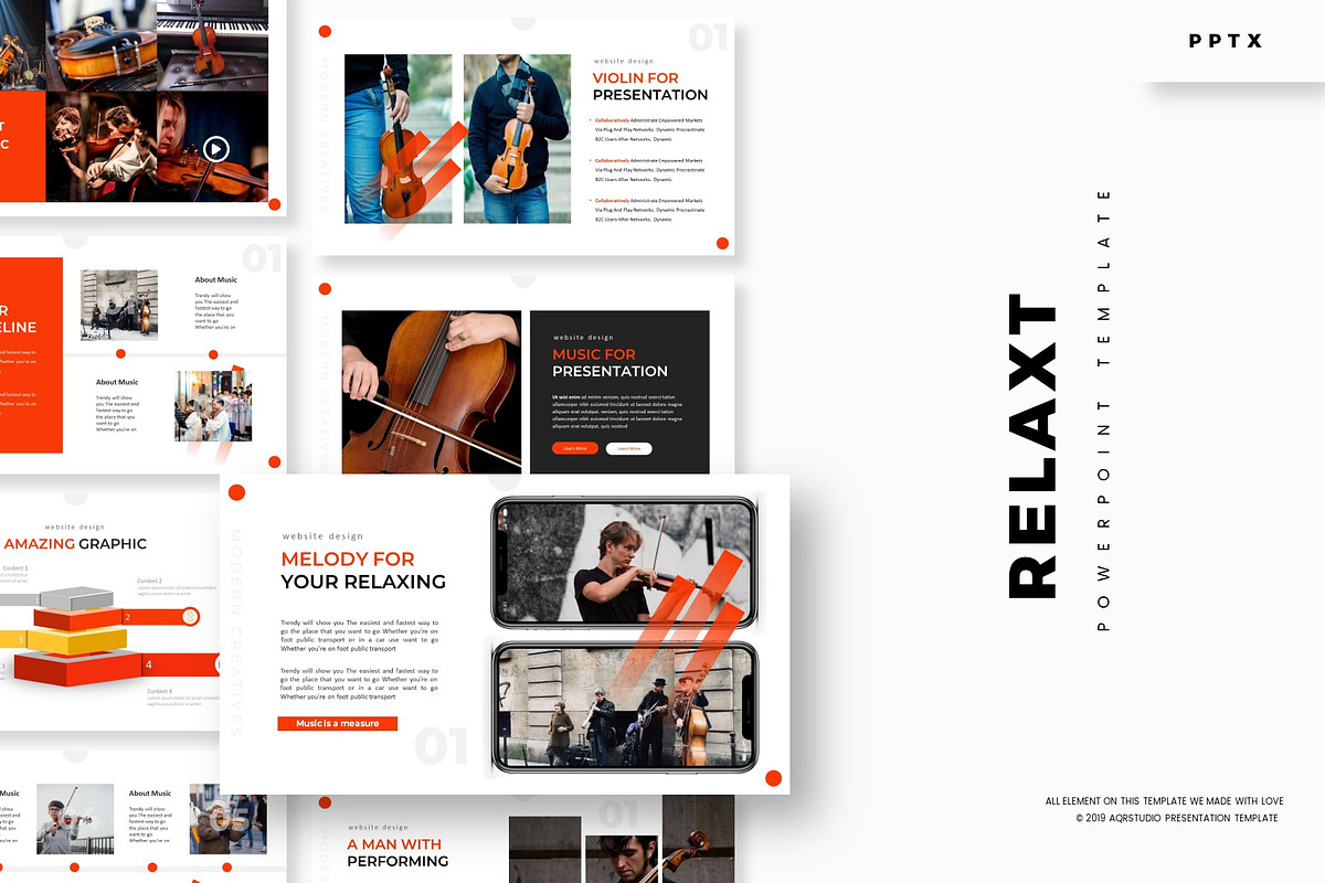 Relaxt - Powerpoint Template, a Presentation Template by AQR Studio
